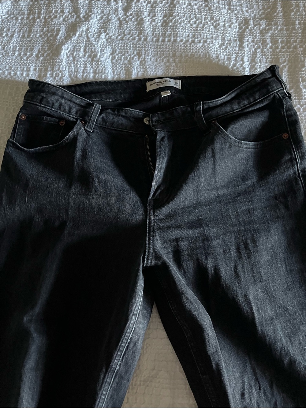 Abercrombie & Fitch Womens Black Bootcut Curvy Jeans